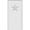 Ekena Millwork Standard Foster Star Plinth Block With Rounded Edge, 3 1/2"W x 7"H x 1"P PBP035X070X100FOS08 - alternate 2